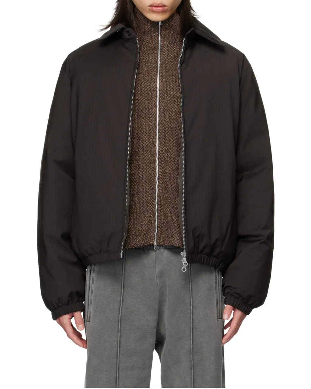 Churchill Pinstriped Puffer Jacket