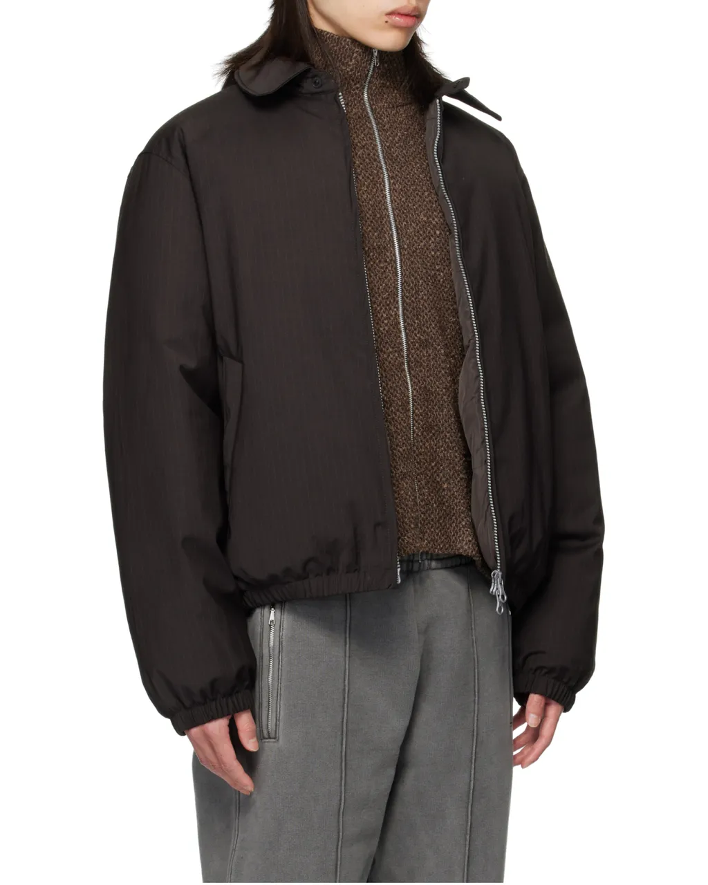 Churchill Pinstriped Puffer Jacket