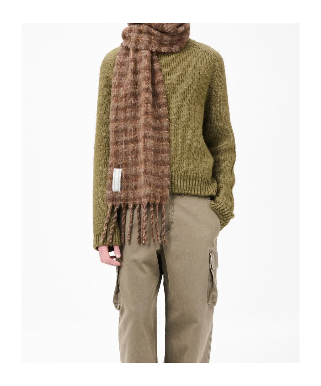Estate Checked Fringed Scarf