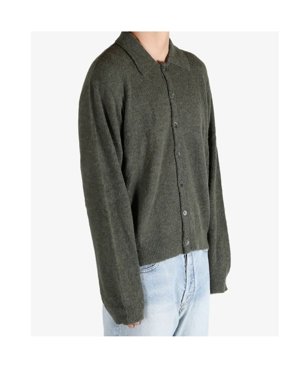 Alpaca Wool-Blend Cardigan