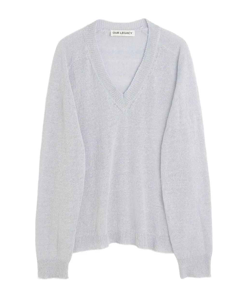 V-Neck Long-Sleeved Sweater