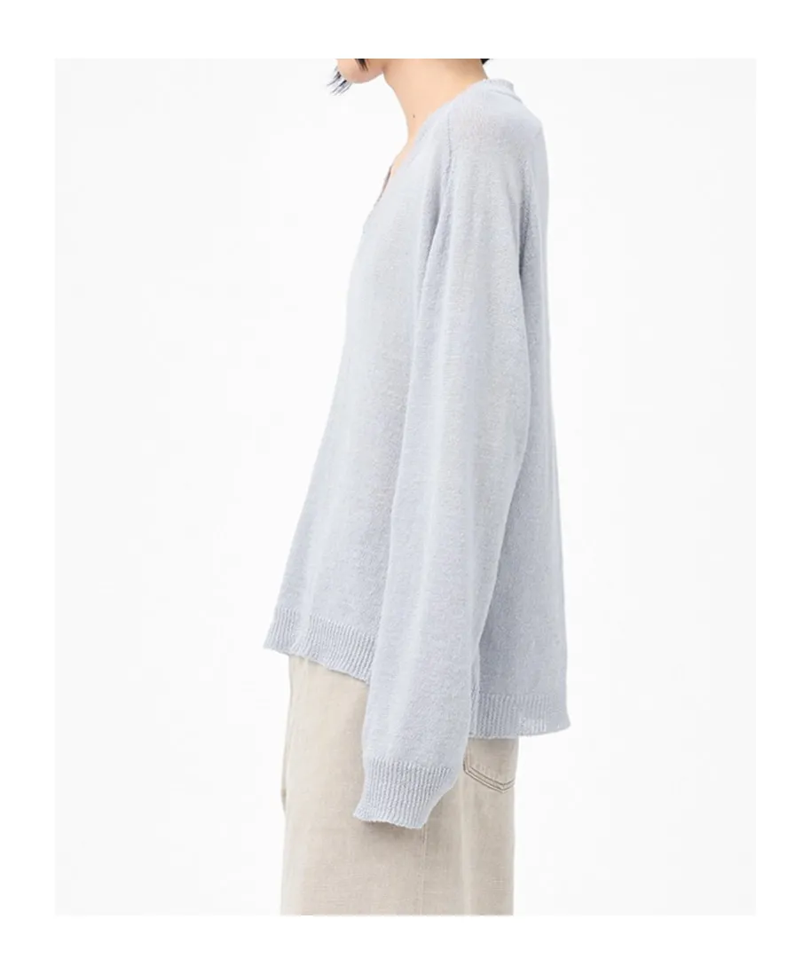 V-Neck Long-Sleeved Sweater