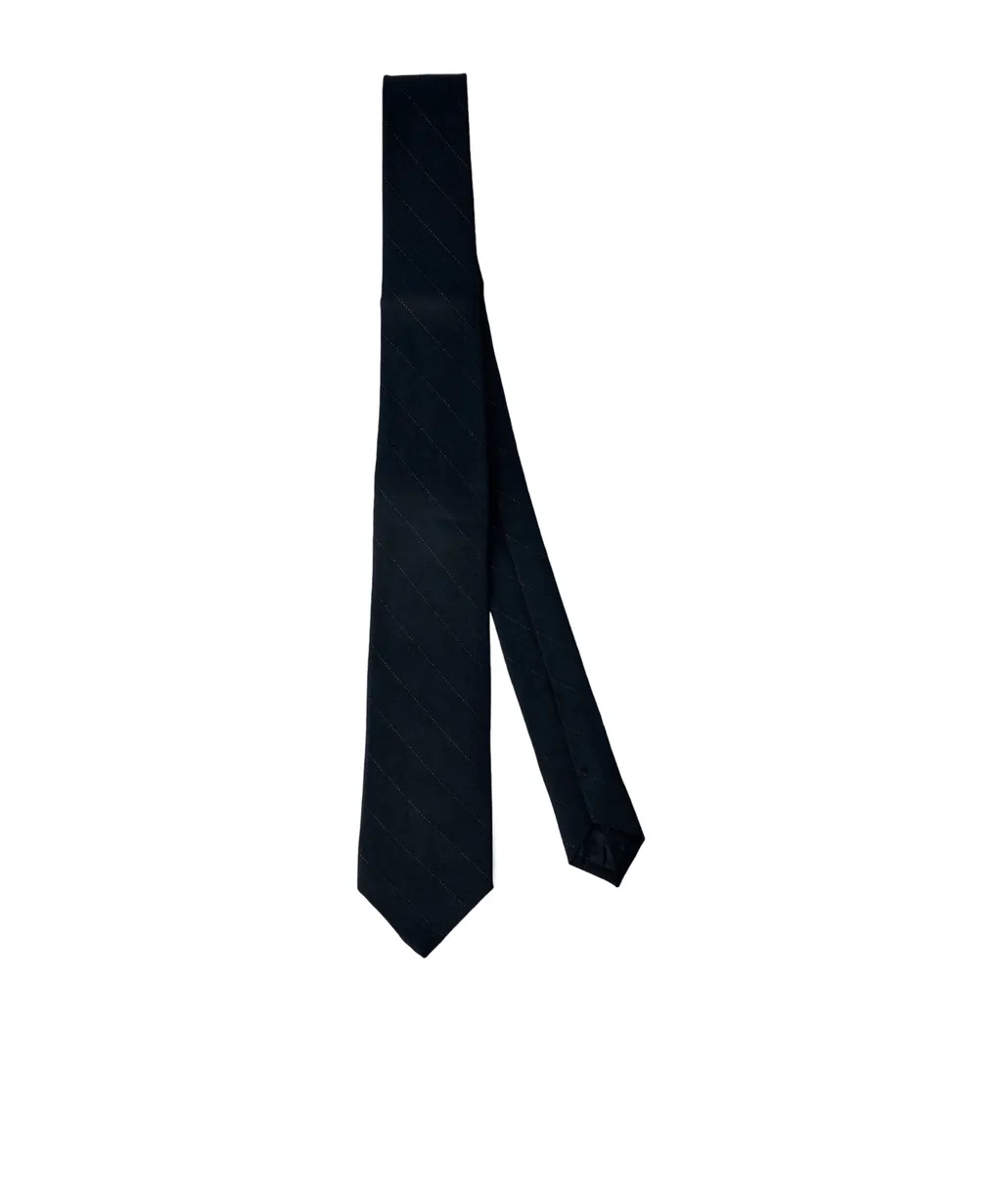 Pinstriped Pointed Tip Tie