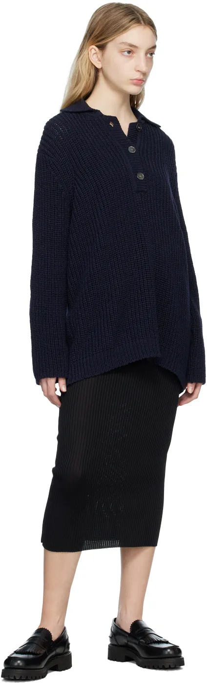 Lapel Long-Sleeved Sweater