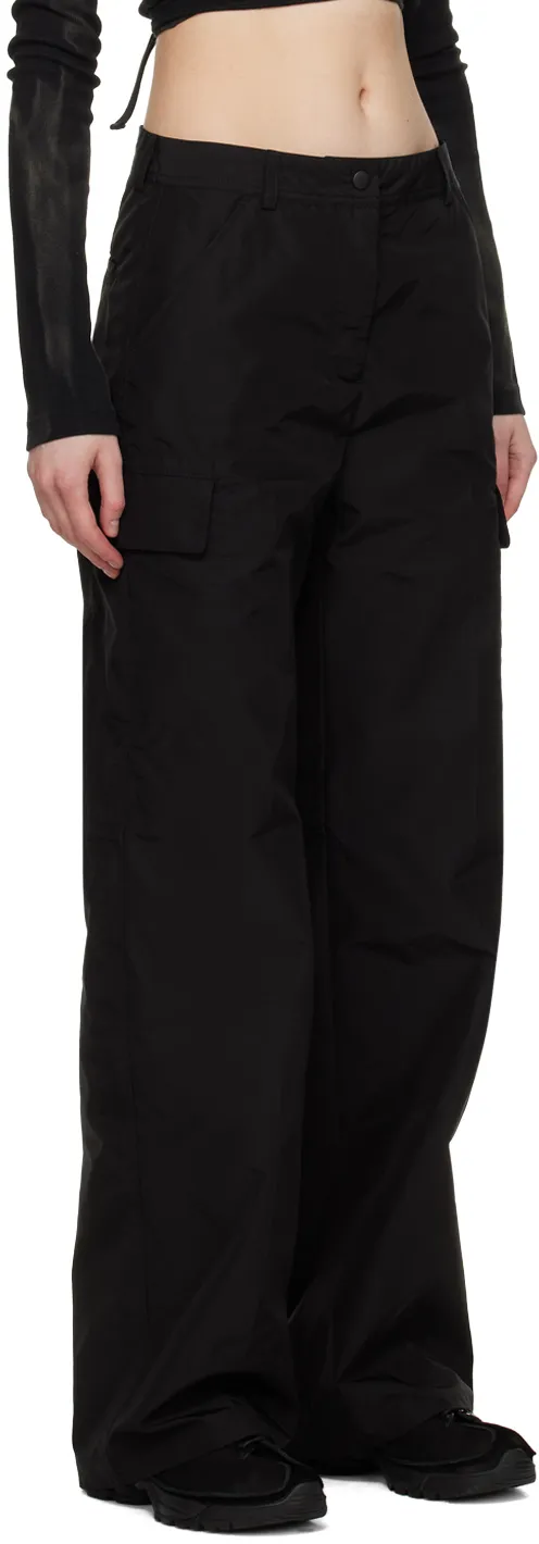 Wide-Leg Cargo Trousers