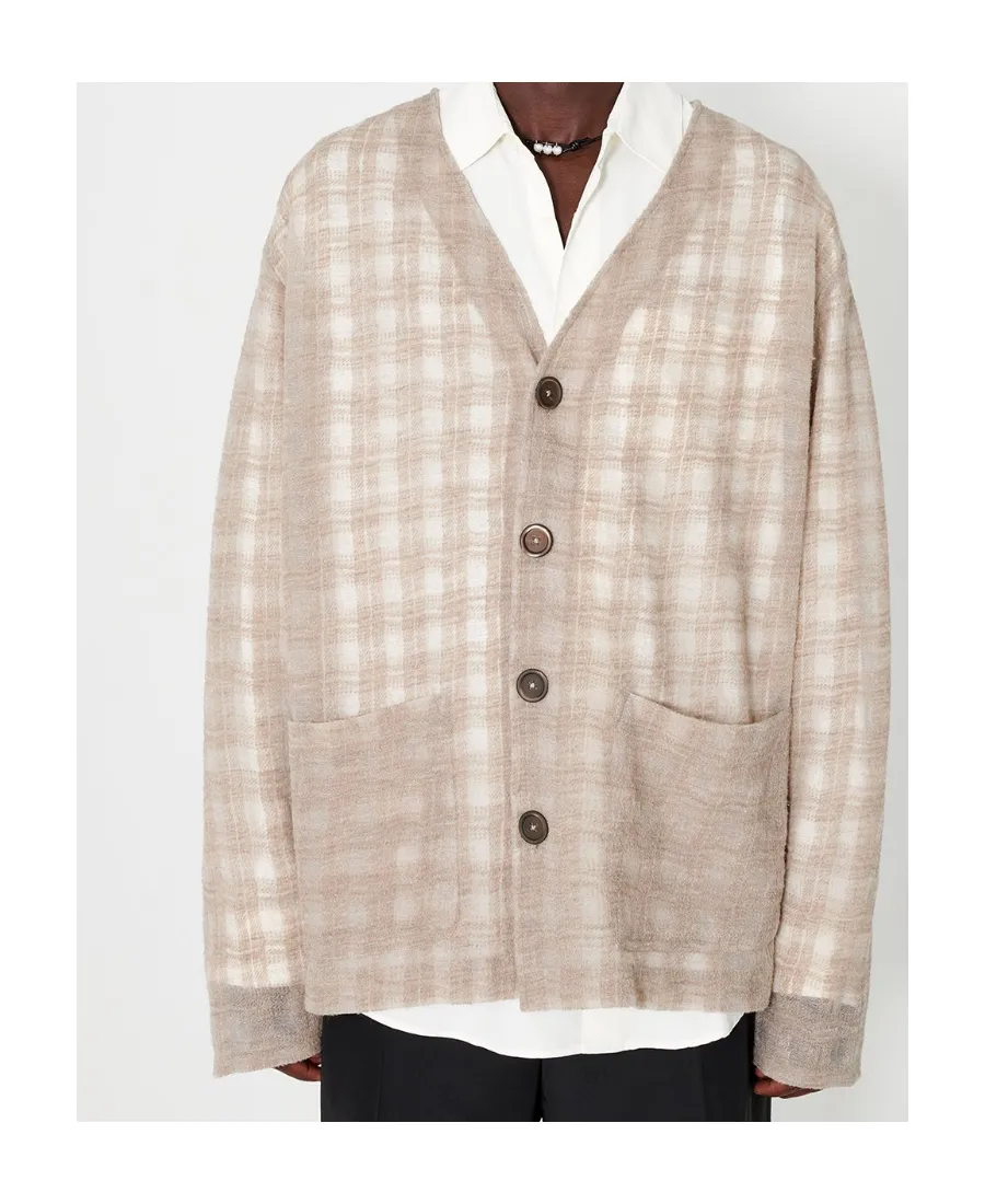 Checked Cardigan