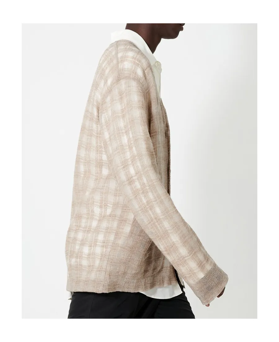 Checked Cardigan