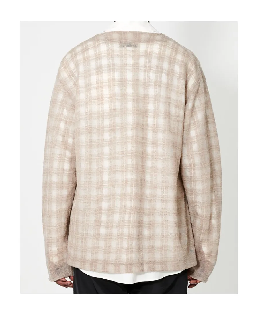 Checked Cardigan