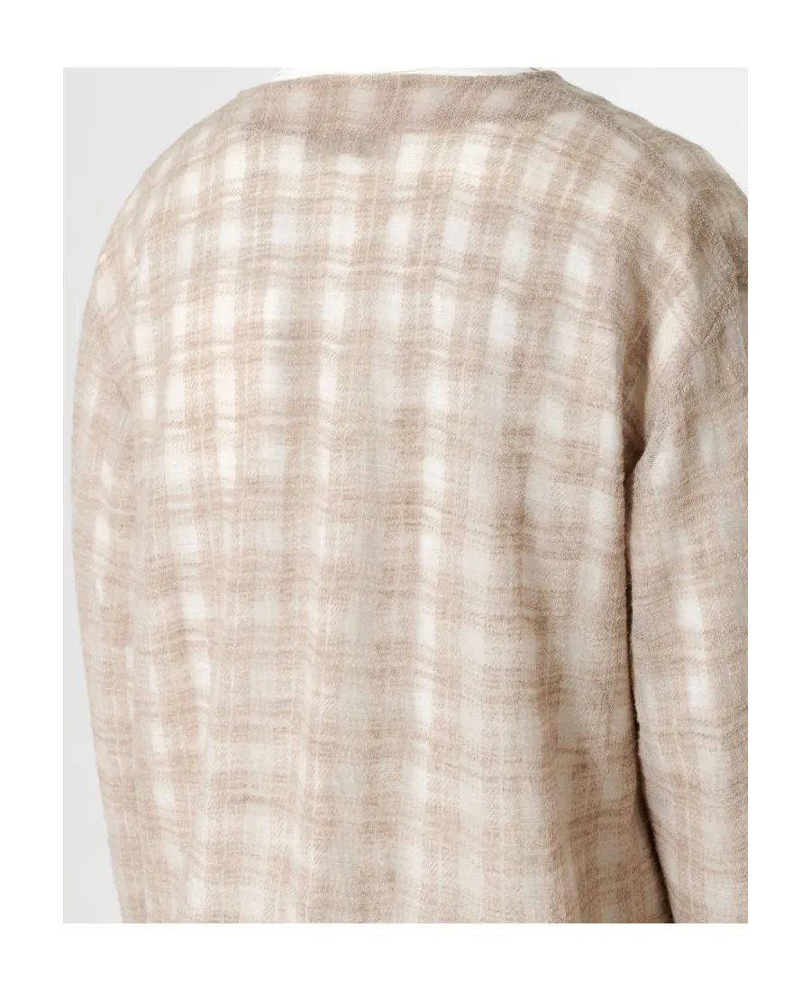 Checked Cardigan