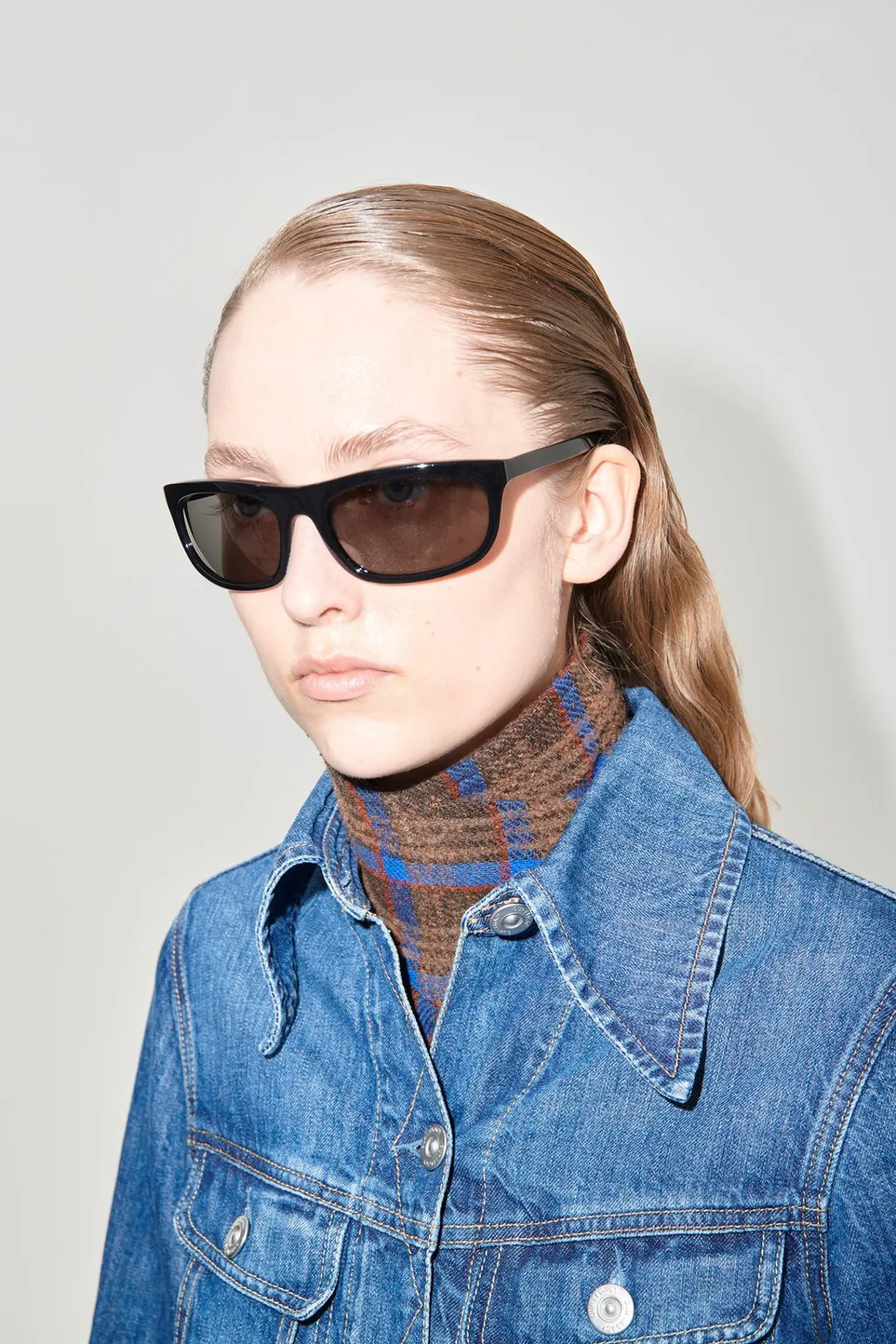 Tinted-Lenses Square-Frame Sunglasses