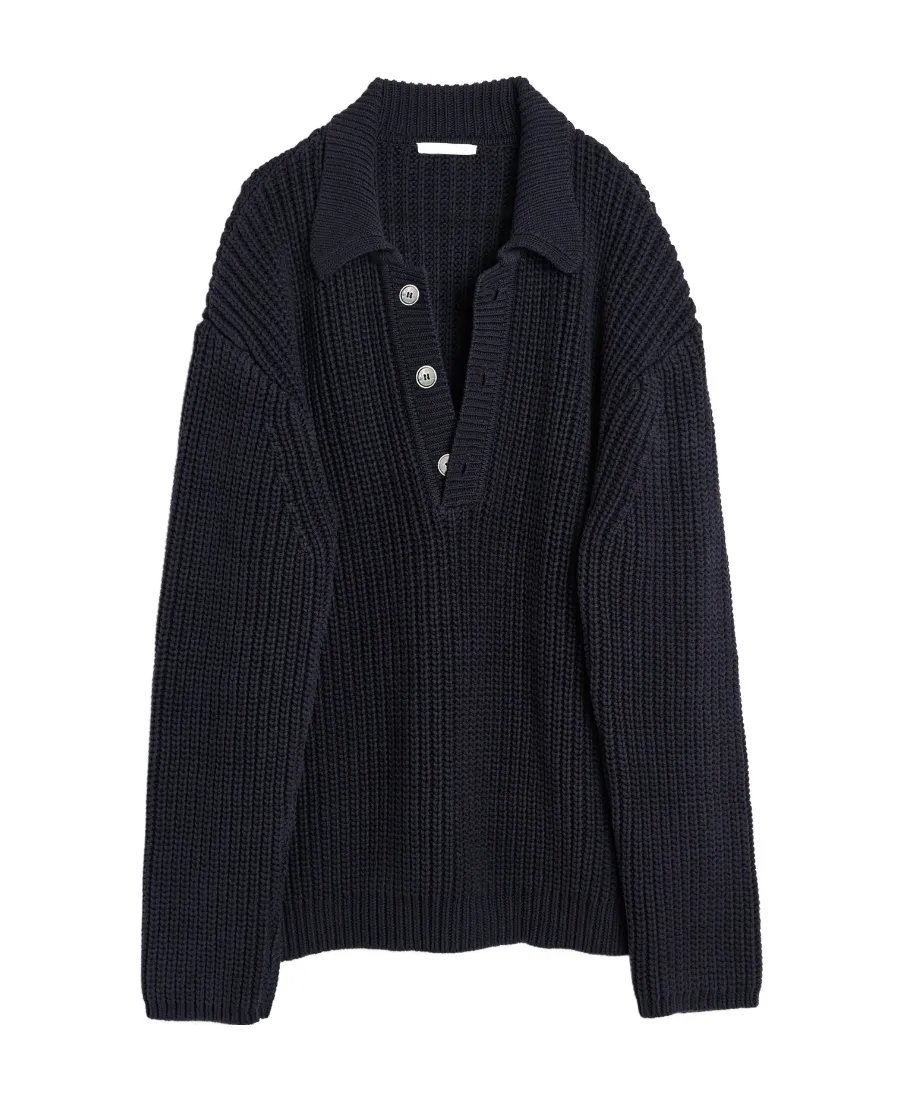 Big Piquet Chunky Ribbed-Knit Jumper