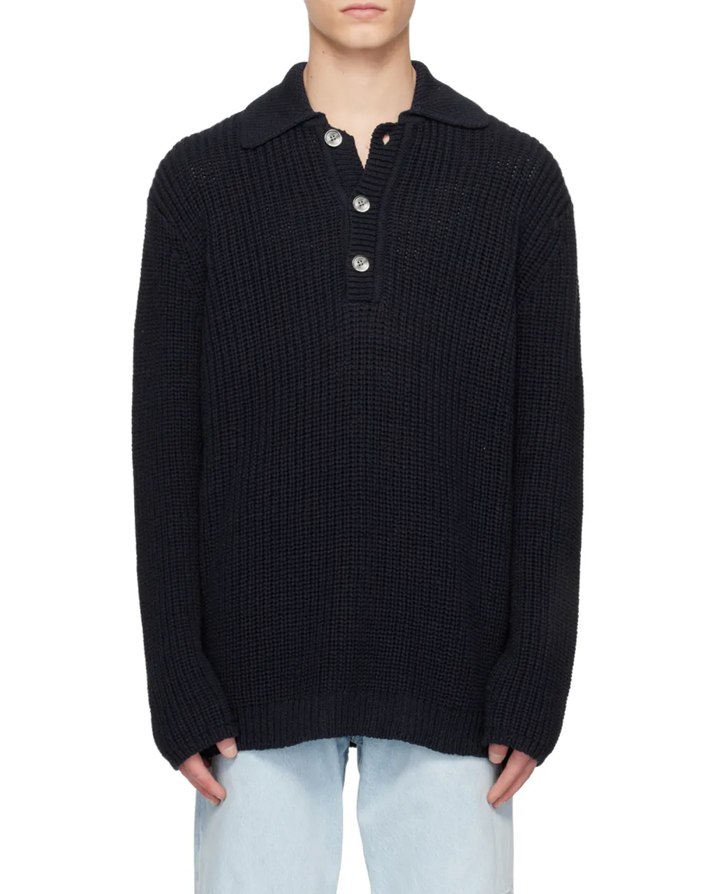 Big Piquet Chunky Ribbed-Knit Jumper