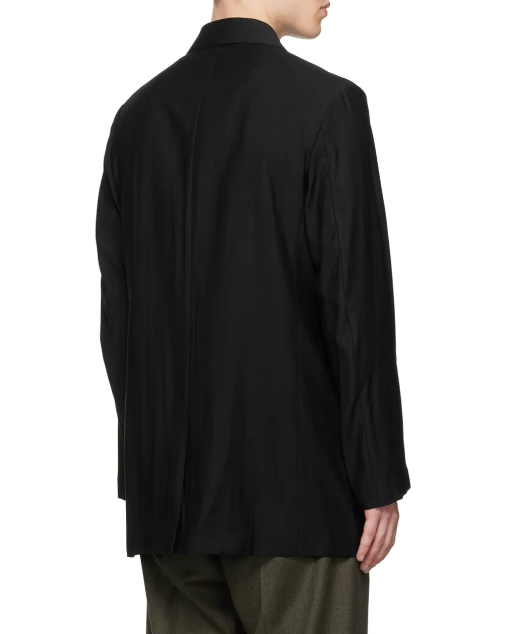 Long-Sleeved Double-Breasted Blazer