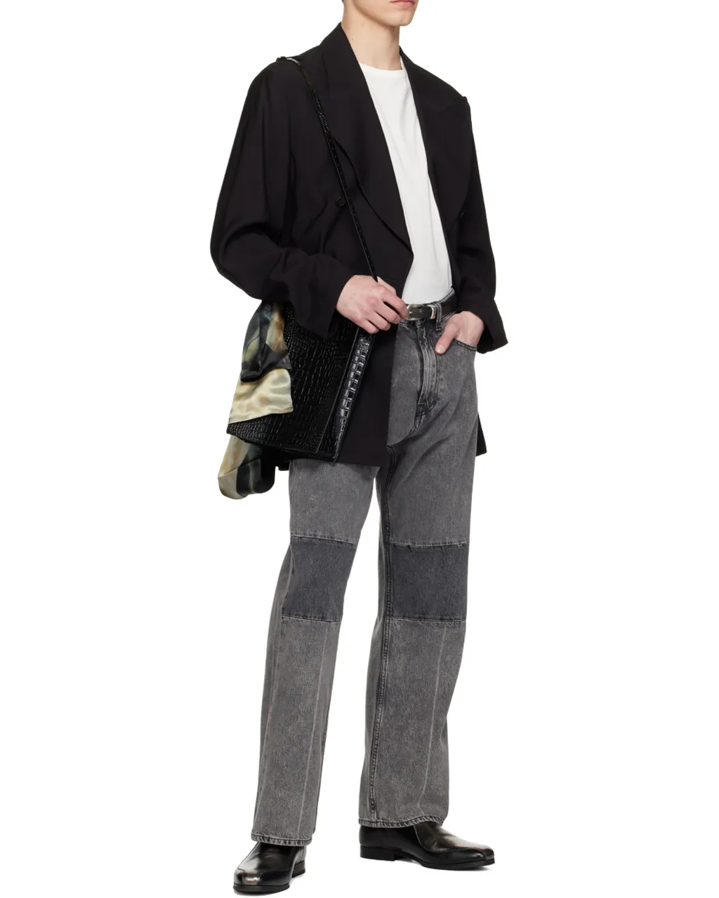 Long-Sleeved Double-Breasted Blazer
