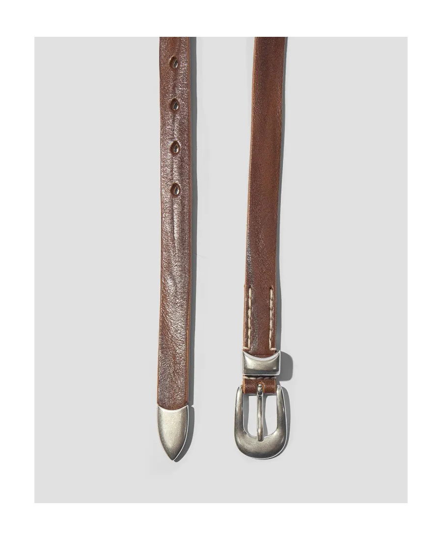 Western Leather Buckle Belt