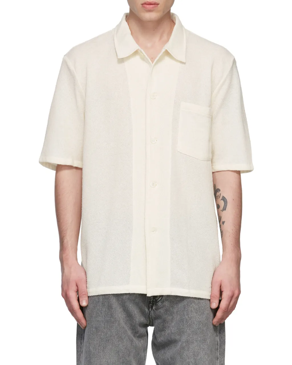 Short Sleeved Buttoned Shirt