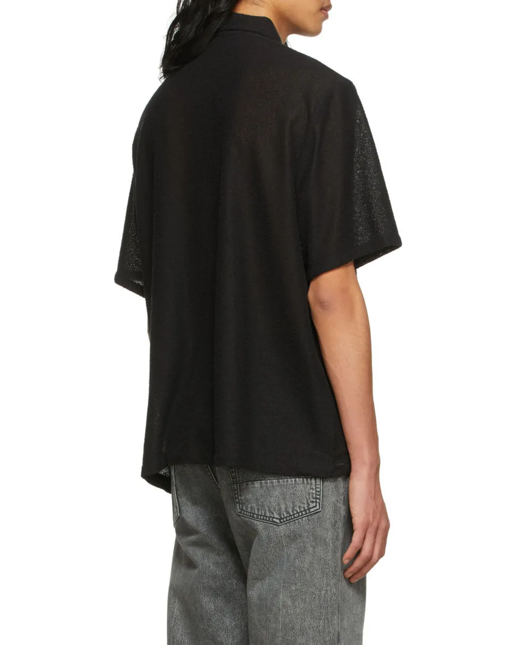Short Sleeved Buttoned Box Shirt