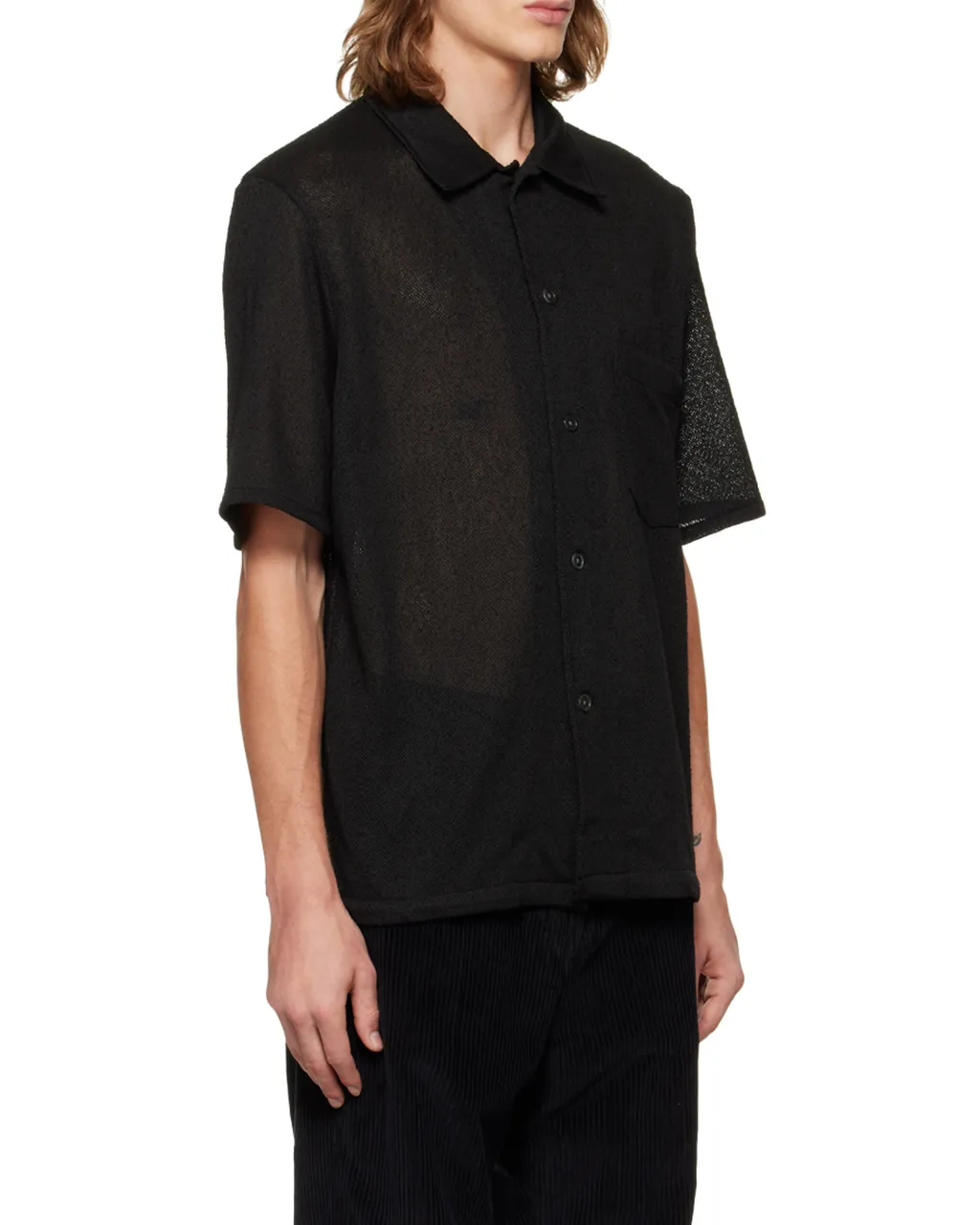 Short Sleeved Buttoned Box Shirt