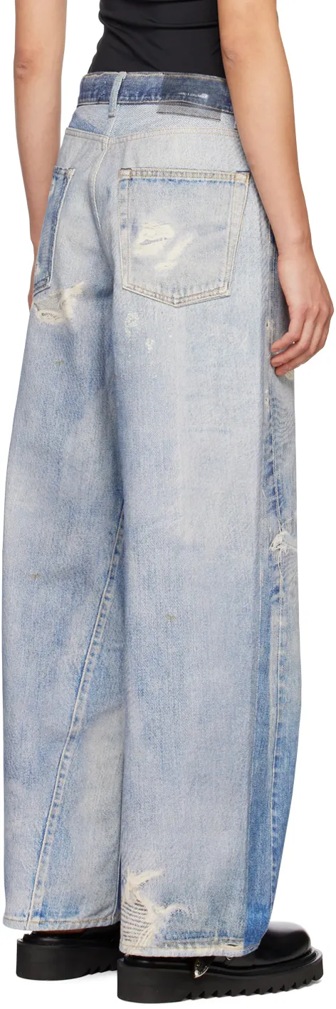 Digital Print Denim Jeans