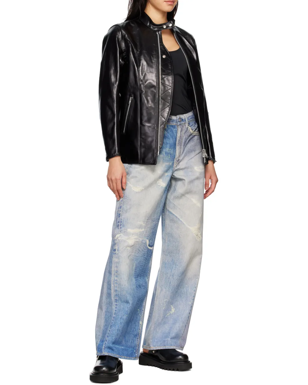 Digital Print Denim Jeans