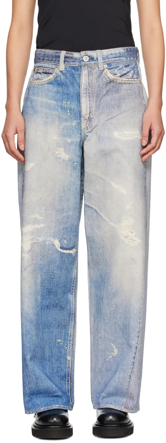 Digital Print Denim Jeans
