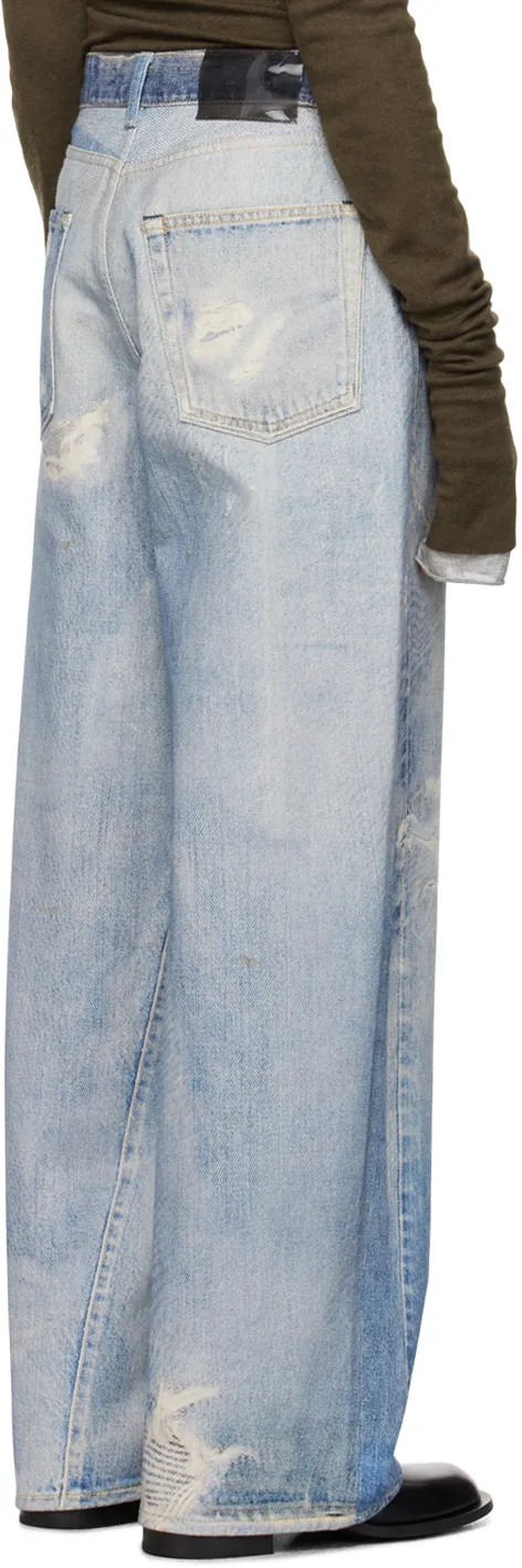 Digital Print Denim Jeans