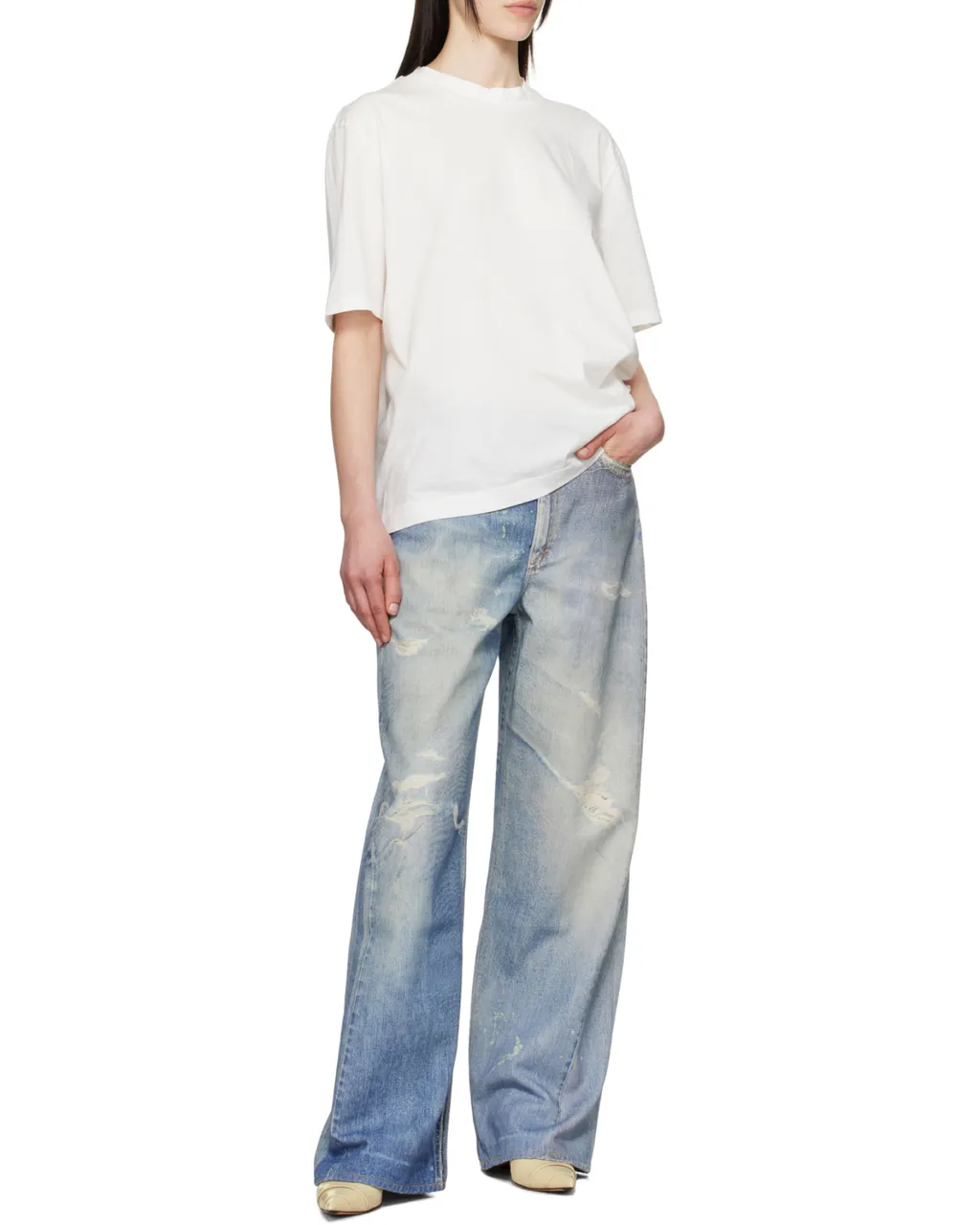 Digital Print Denim Jeans