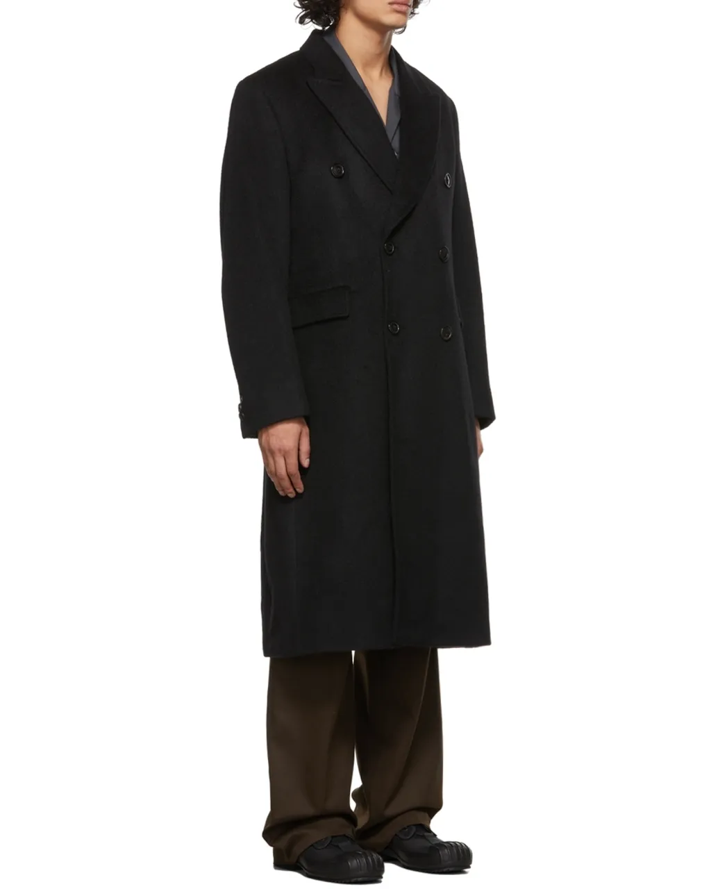 Double-Breasted Long Coat