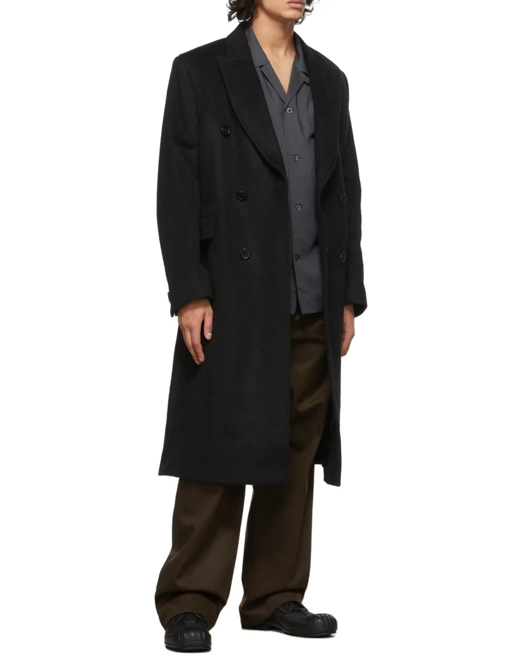Double-Breasted Long Coat