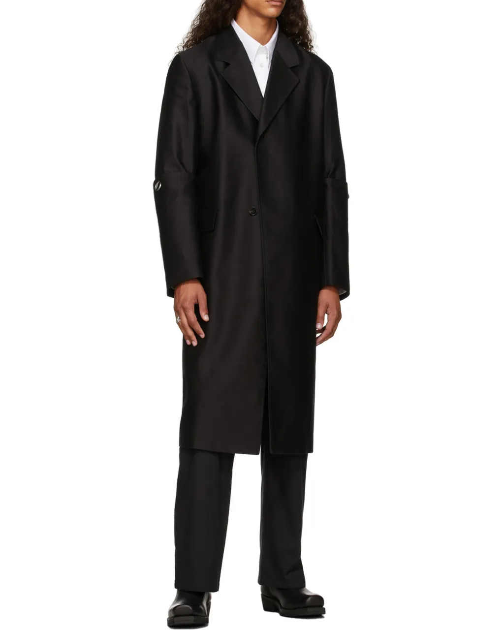 Calf-Length Leather Boots
