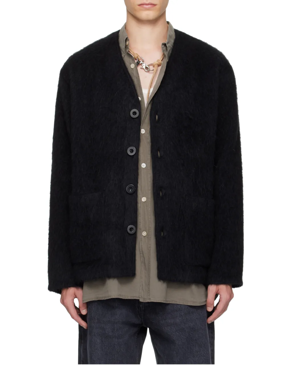Button-Down Cardigan Coat