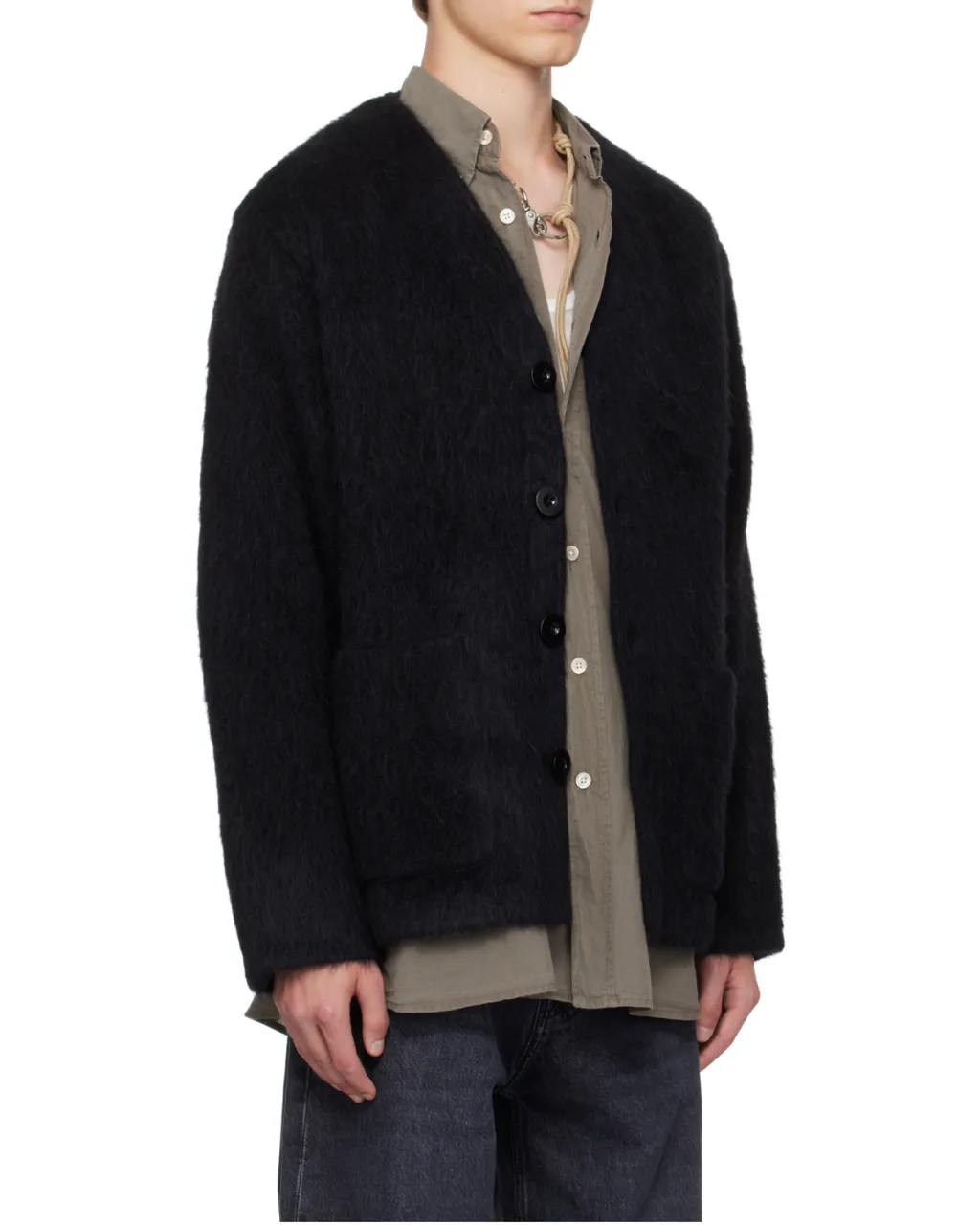 Button-Down Cardigan Coat