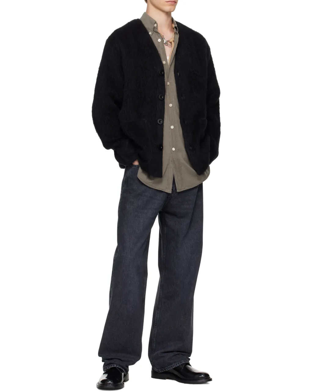 Button-Down Cardigan Coat