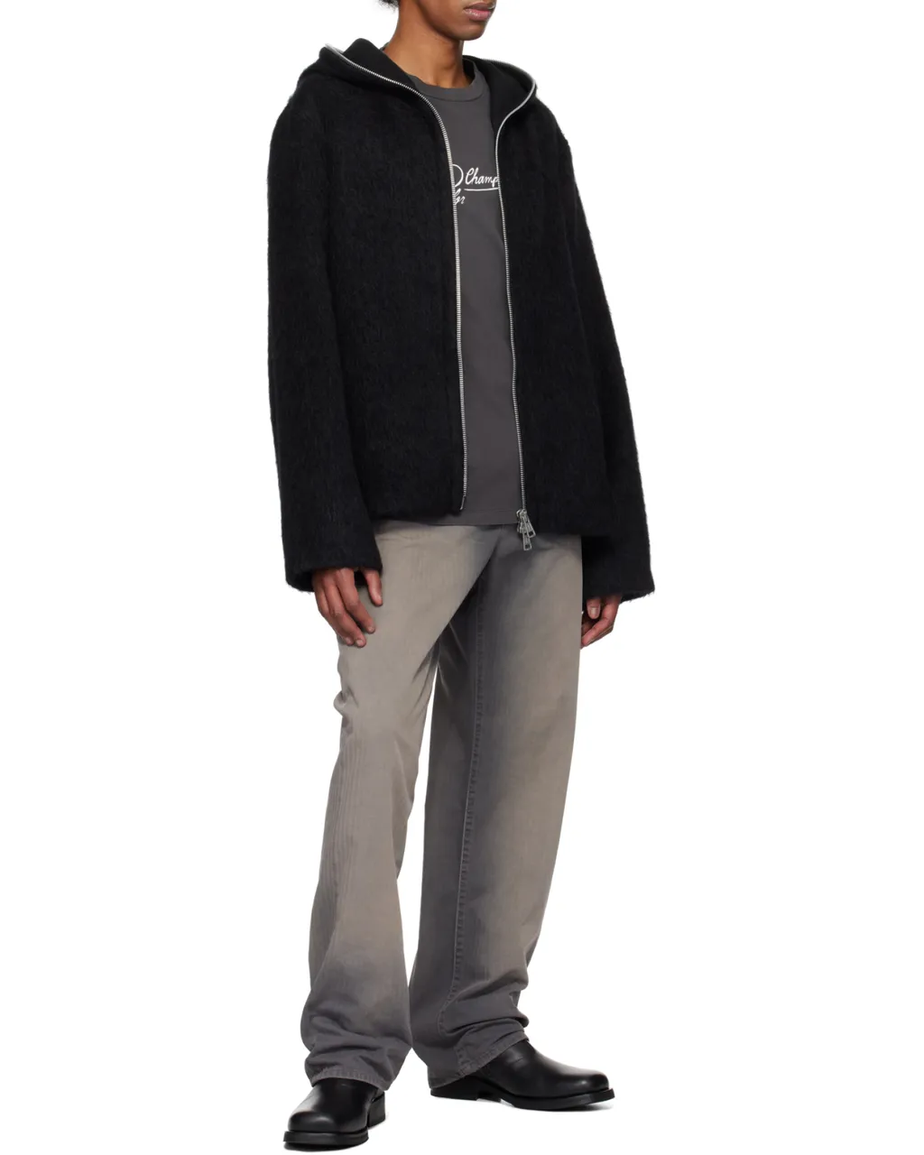 Full-Zip Long Sleeved Hoodie