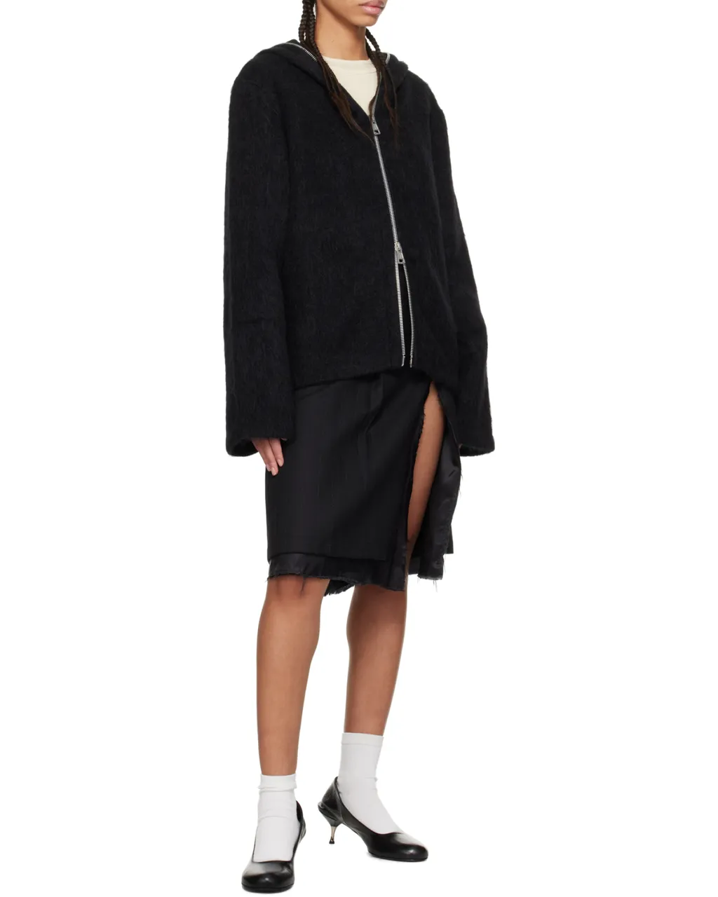 Full-Zip Long Sleeved Hoodie