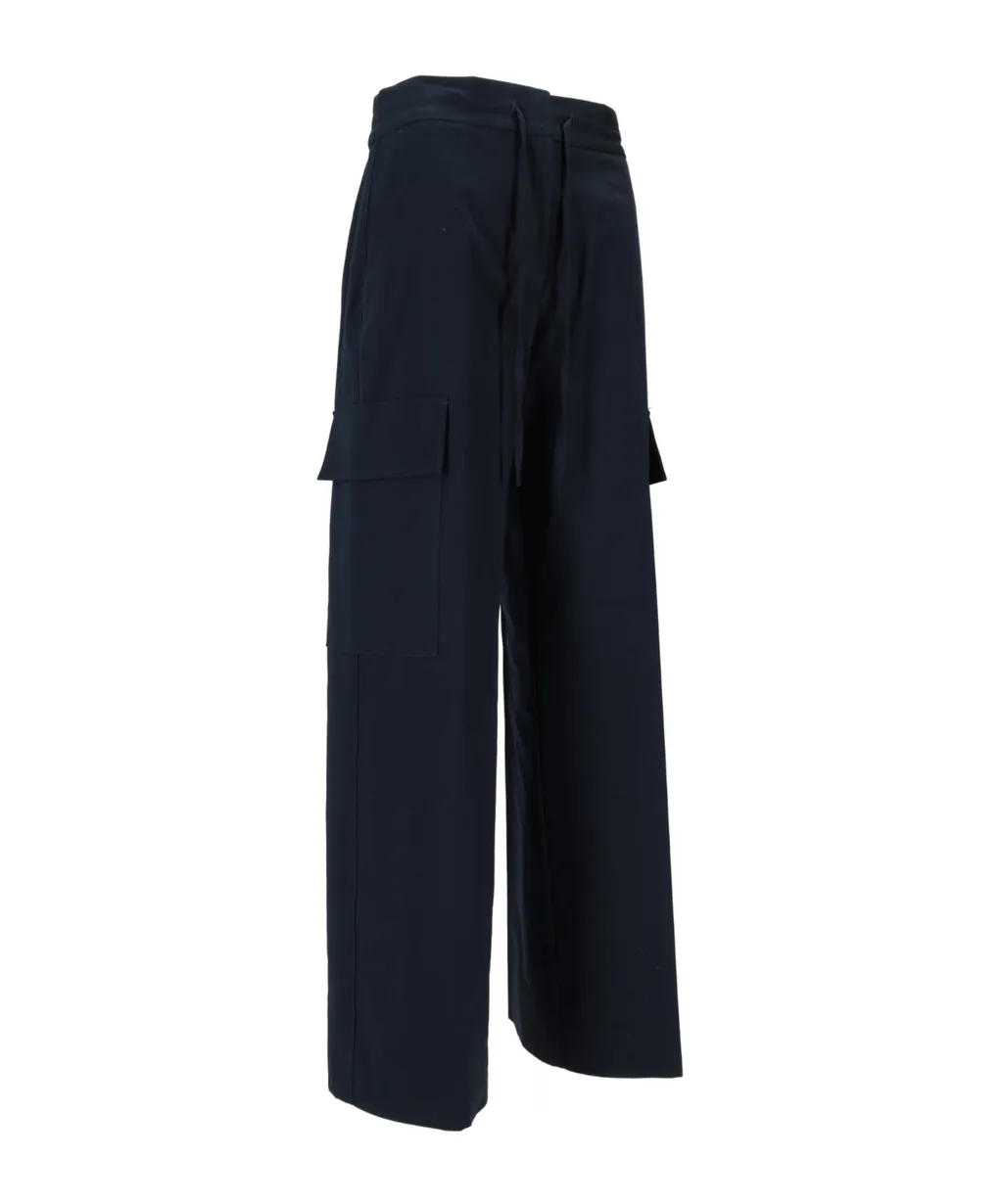 Drawstring-Fastening Cargo Pants