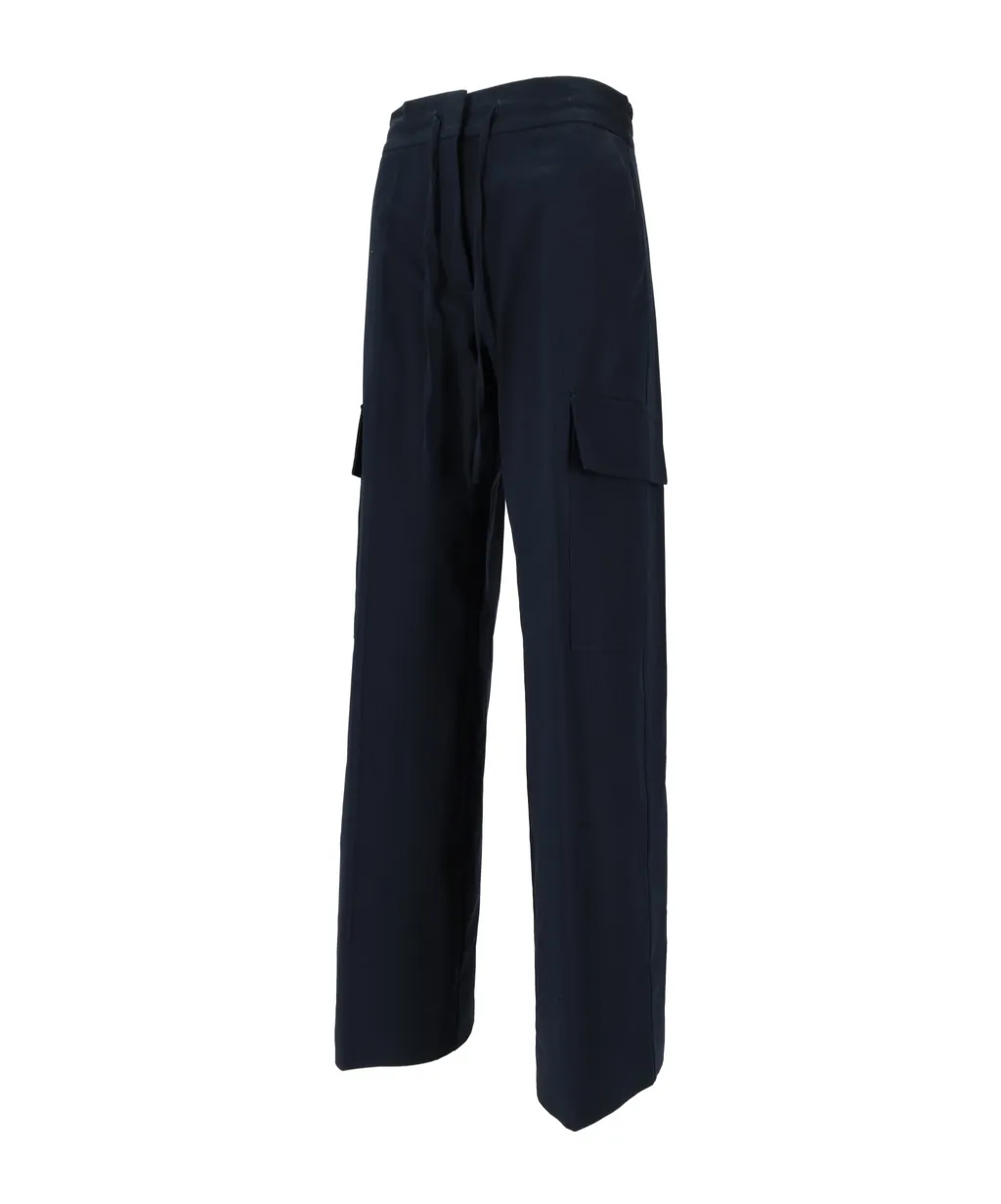 Drawstring-Fastening Cargo Pants