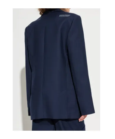 Logo Patch Single-Breasted Jacket