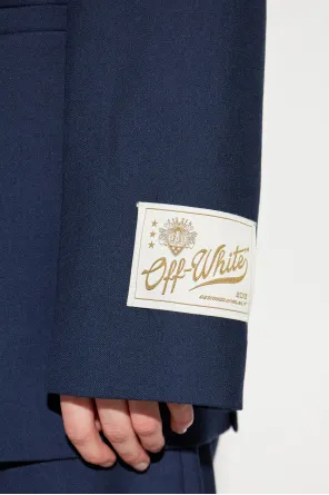 Logo Patch Single-Breasted Jacket