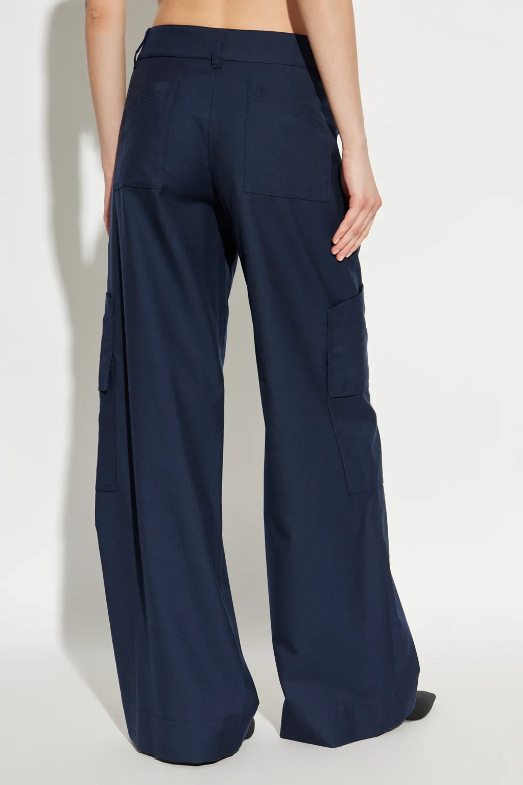 Logo Patch Wide Leg Trousers