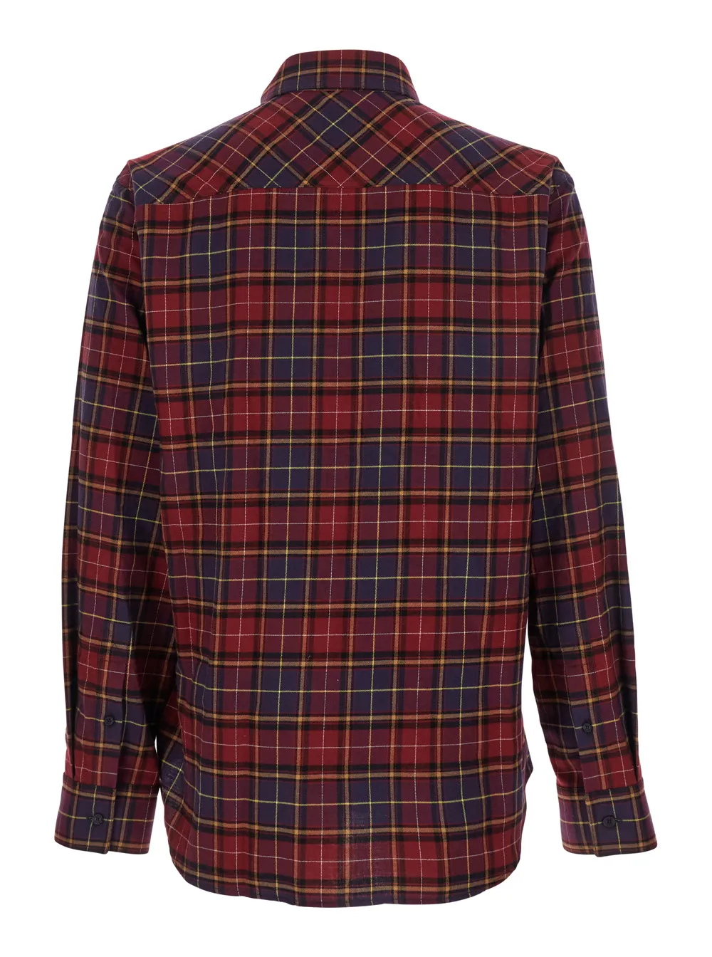 Logo Printed Checked Long Sleeved Shirt