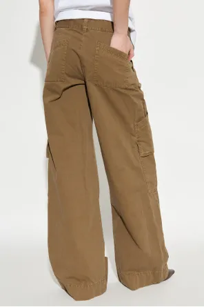 Wide Leg Cargo Trousers