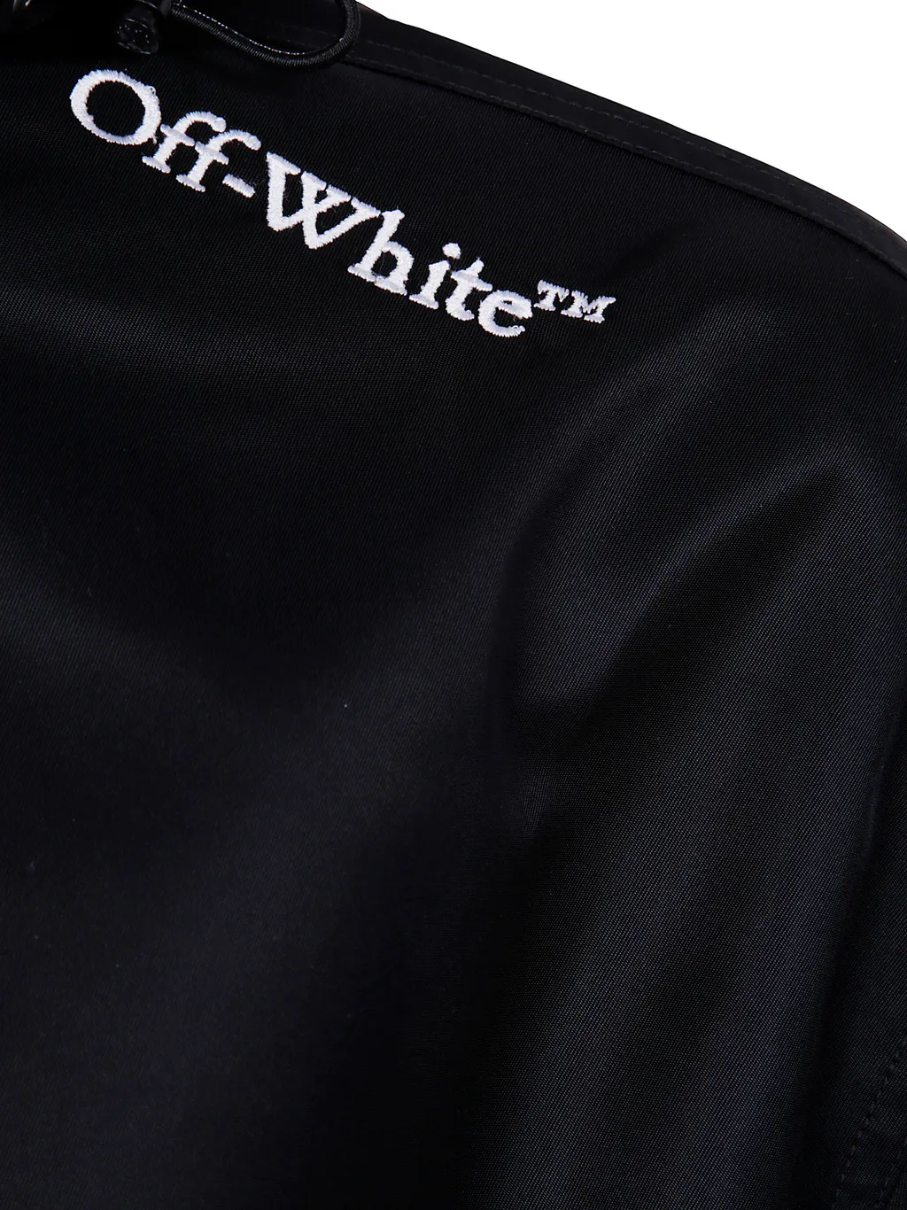 Hooded Logo-Tape Jacket