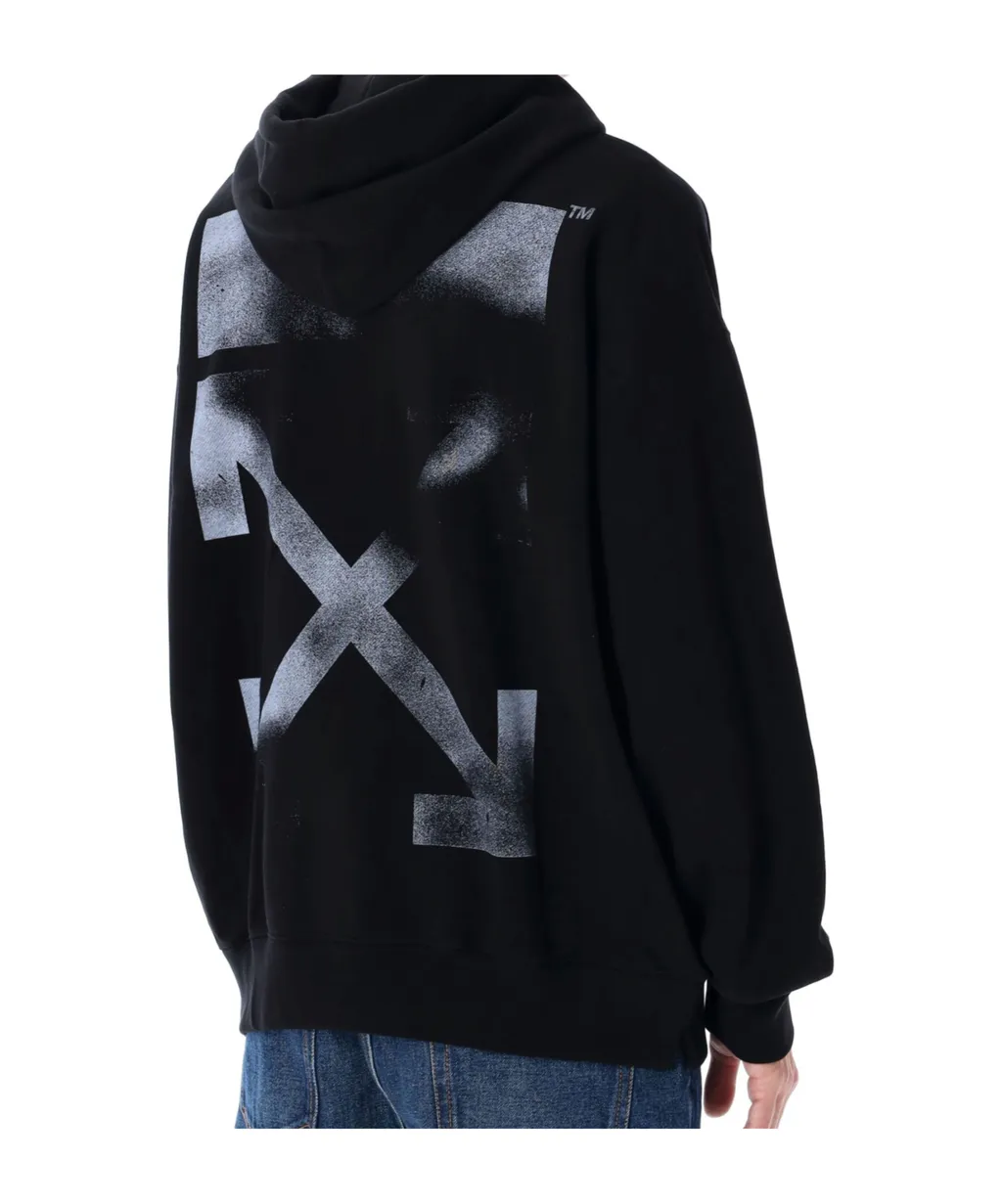 Stencil Arrow Skate Drawstring Hoodie