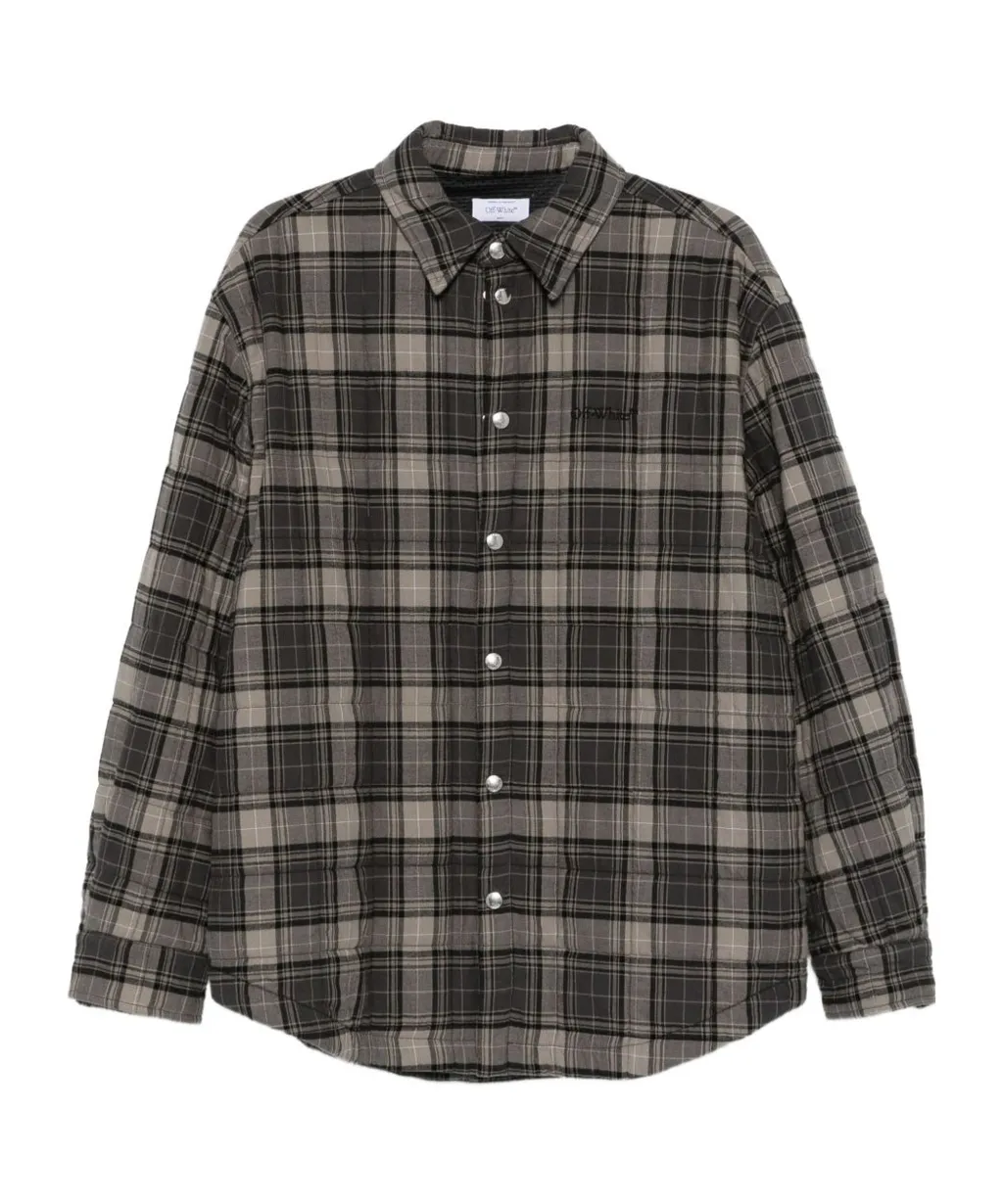 Checked Button-Up Shirt