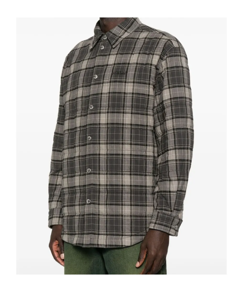 Checked Button-Up Shirt