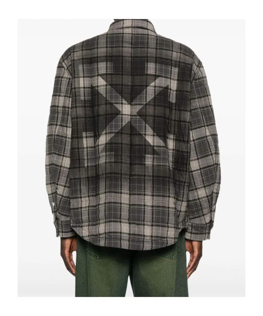 Checked Button-Up Shirt
