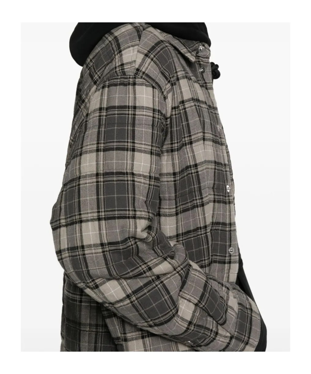 Checked Button-Up Shirt