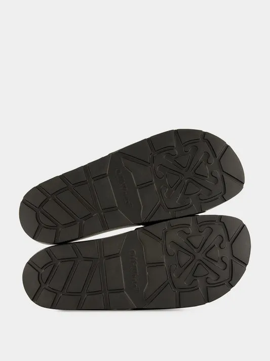 Arrow Open Toe Slip-On Slides