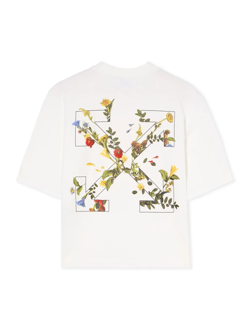 Arrow Flower Printed Crewneck T-Shirt